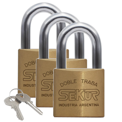 Candado De Bronce Igual Cerradura Sekur