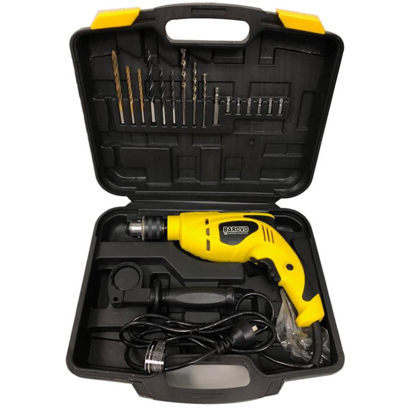 Taladro 13 Mm 750 W V/V Perc En Kit Maletin Barovo