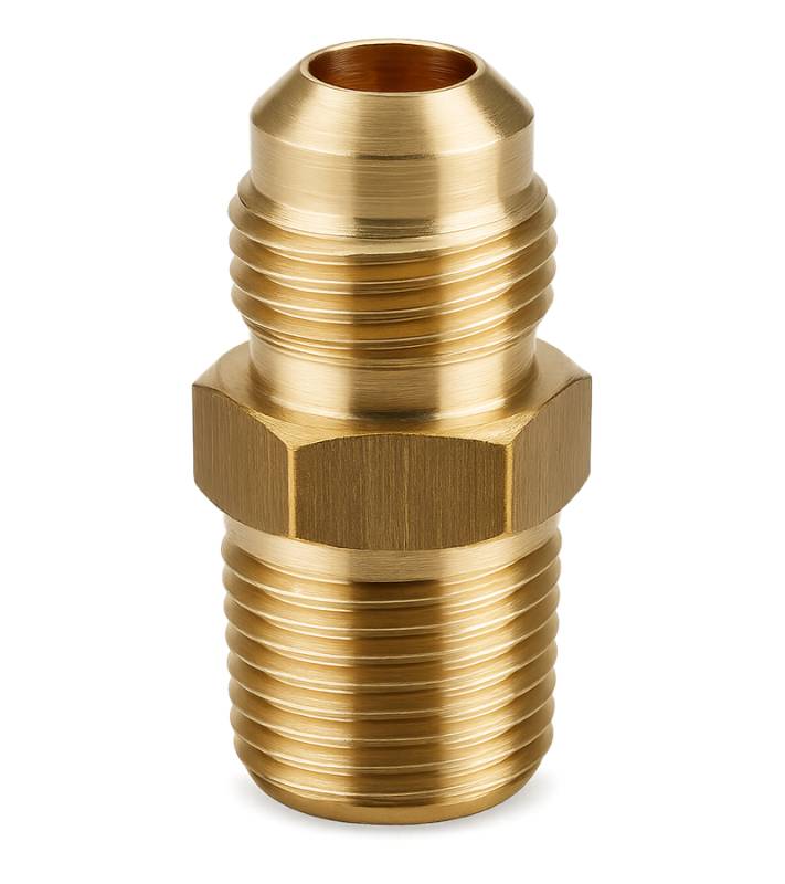 Conectores Rectos Flare De Bronce 512 Bsp Sae 45º