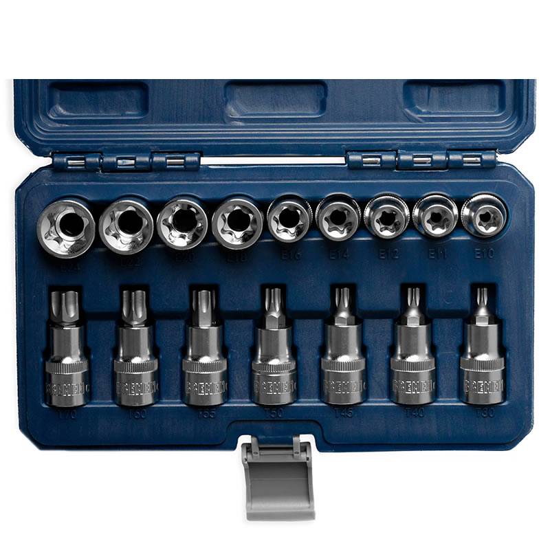 Juego De Bocallaves Torx Enc.1/2 (16 Pzas) Bremen