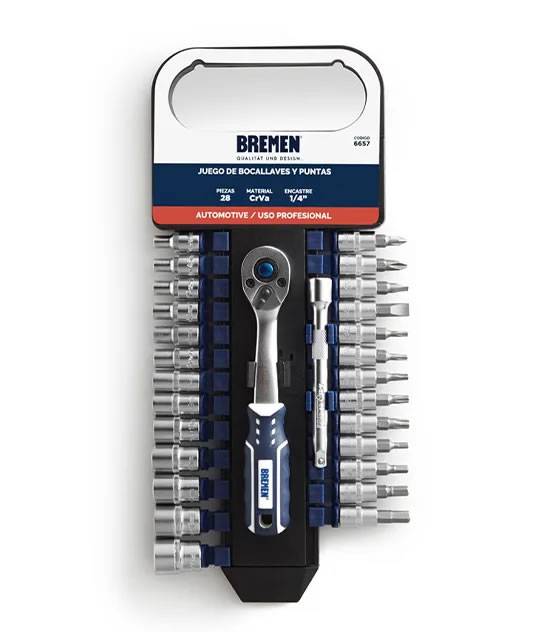 Juego De Bocallaves Enc.1/4 (Mm 28 Pz) Bremen