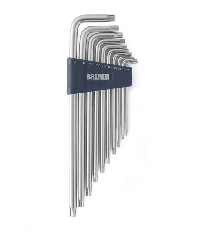 Juego De Llaves Torx Mm Extra Largas (10 Pzas) Bremen