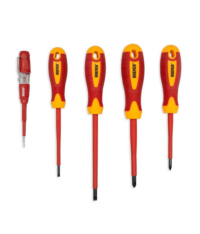 Juego De Destornilladores Aislados Pl/Ph (5Pzas) Bremen