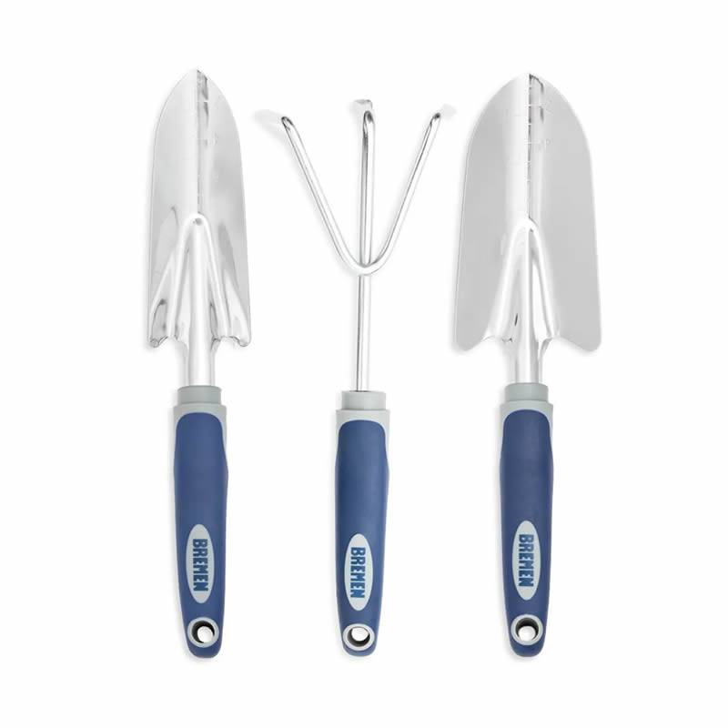 Juego De Jardineria 3 Pzas Palas + Rastrillo Bremen