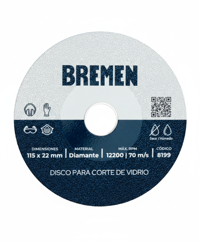 Disco Para Vidrio 115 4.1/2  Bremen