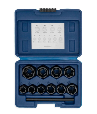 Extractor De Bulones Dañados En Jgo. 10 Pz Enc. 3/8  Bremen