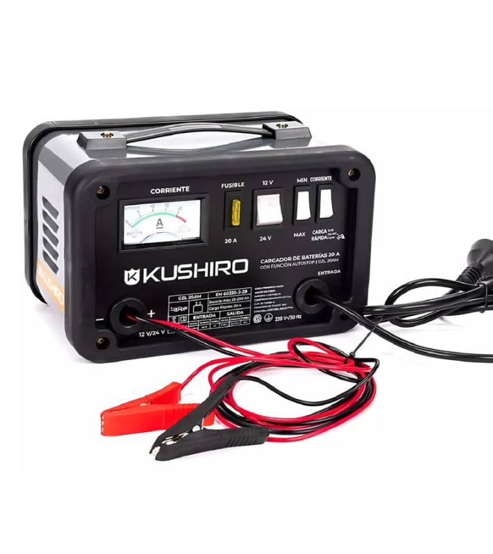 Cargadores De Bateria 12/24V Auto Stop Kushiro