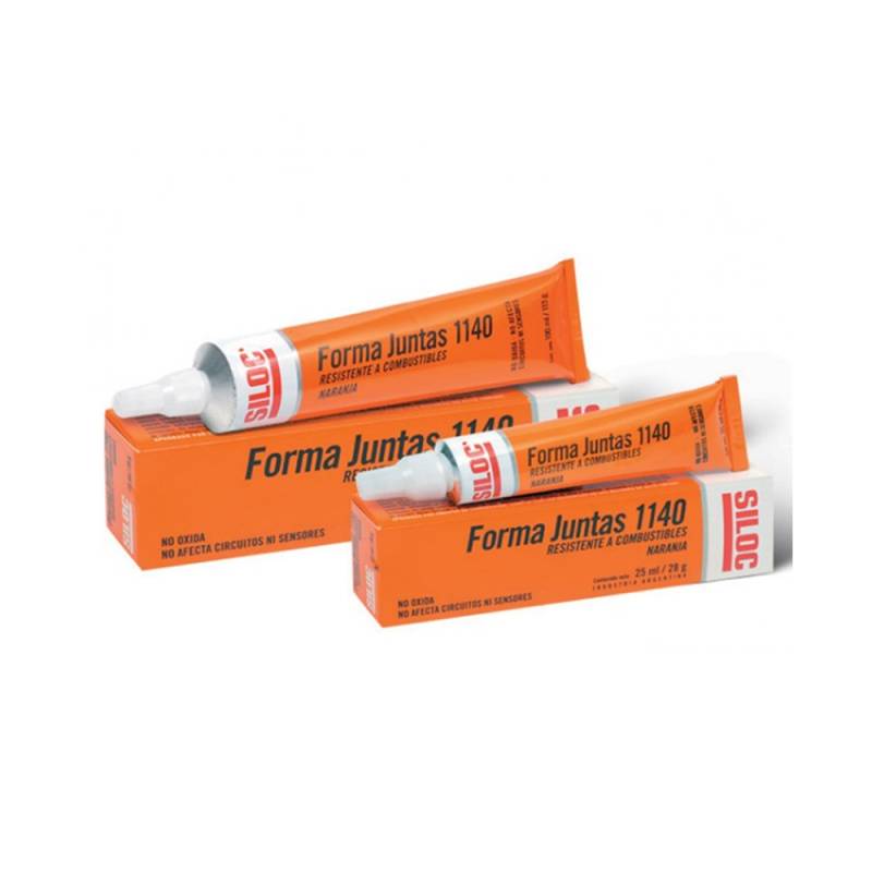 Pomo Silicona 25Gr 1140 Forma Juntas Naranja -- Siloc