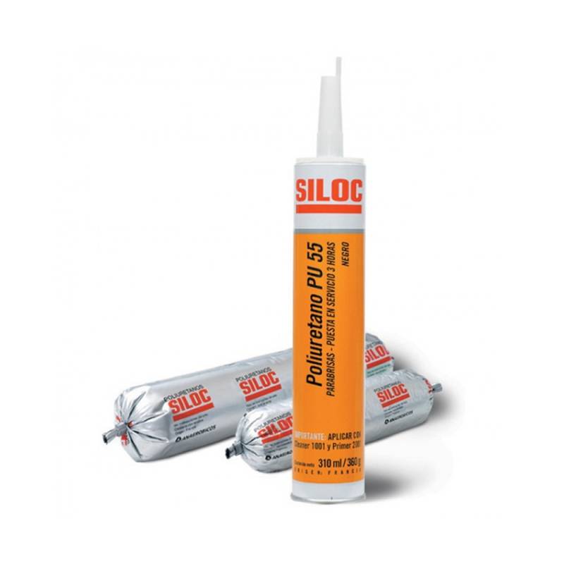 Cartucho Poliuretano 300Gr Pu55 Parabrisas Naranja -- Siloc