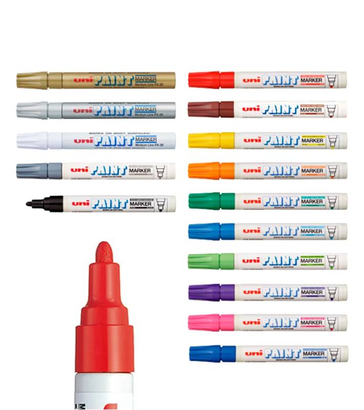 Marcadores Px20 (Trazo Grueso)  Unipaint