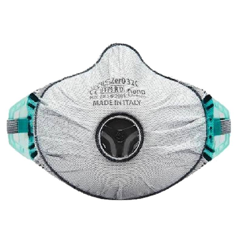 Barbijo Mascarilla Ffp3Rd C/Válvula Zero0 32C Carbon Activado Bls