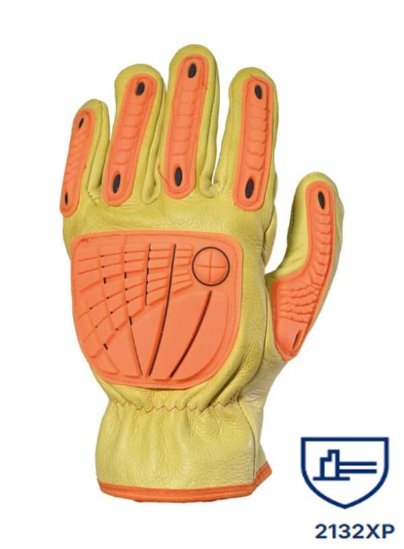 Guantes Semipaseo Vaqueta Forrado Y Elast. C/Trp Anti-Impacto Dp