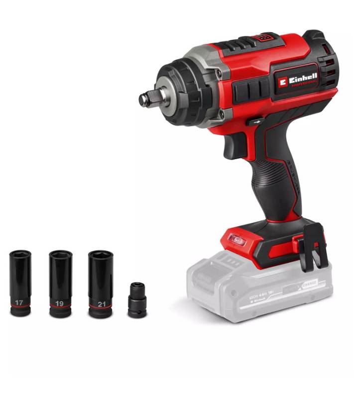 Llave De Impacto Bat 1/2 18V 450Nm Impaxxo 18/450 Brushless (Sin Bat) - Einhell