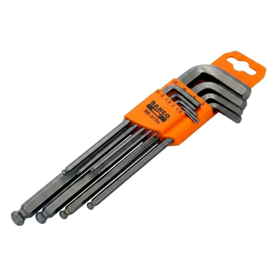 Juego De Llaves Hexag Metrico 1 5Mm 10Mm 9 Piezas  Bahco -- Be-9770