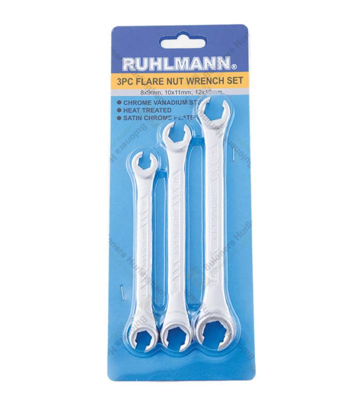 Juego De Llaves Combinadas Mm P/Freno (3 Pzas) -- Ruhlmann 000118