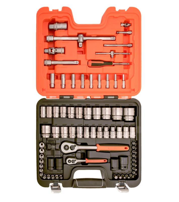 Juego Bocallaves Enc.1/4-1/2  77 Piezas Bahco -- S800