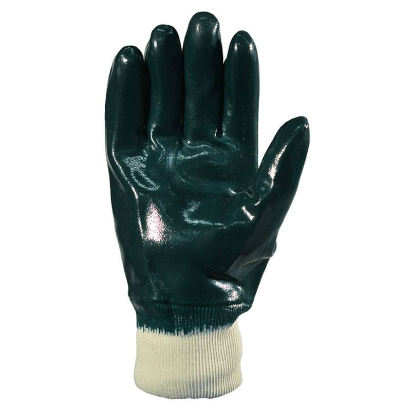 Guantes Nitrilo Azul Medio Baño Puño Tejido T-10 Dps