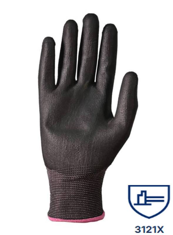 Guantes Max.sensibilidad Táctil S/Cost. C/Pu Negro Dps
