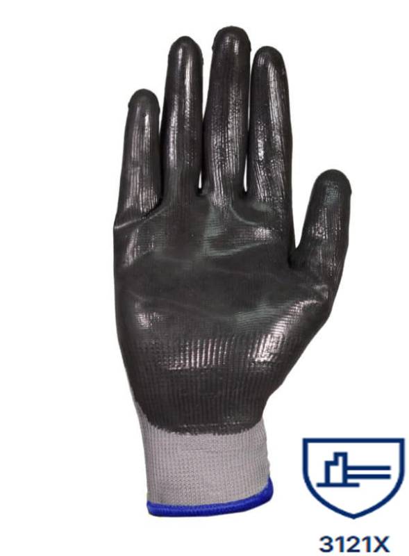 Guantes Max. Sensibilidad Gris S/Cost. Nitrilo En Palma Dps