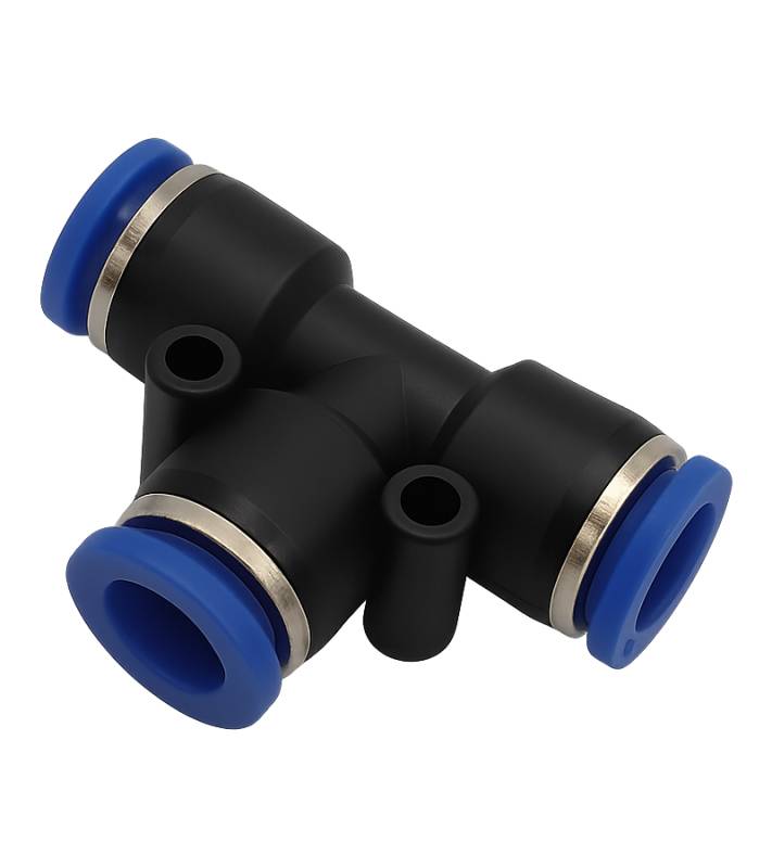 Uniones Tee C/Conexión Automática Plast. Alnat