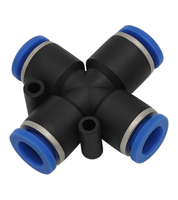 Uniones Cruz C/Conexión Automática Plast. Alnat