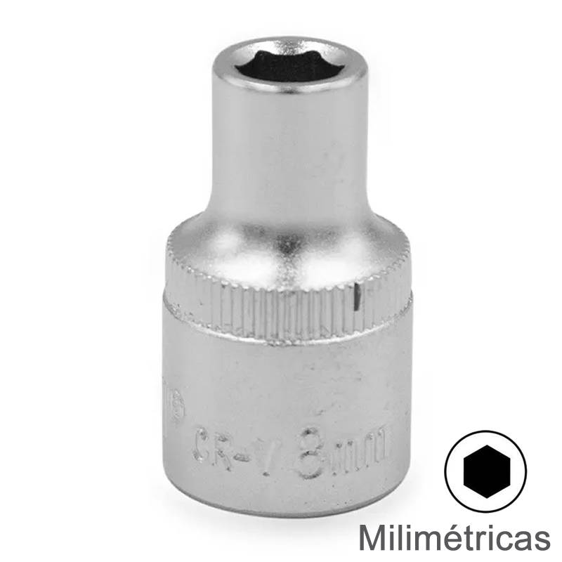Bocallaves Metricas Hexagonales Encastre 1/4 Y 3/8 Bremen