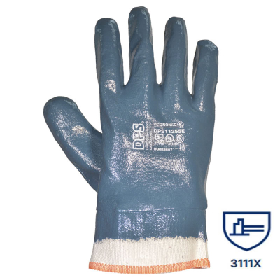 Guantes Nitrilo Azul Baño Completo Puño Lona Económico T-10 Dps