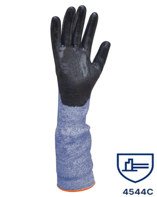Guantes Max. Sensibilidad S/Cost. Anticorte Nitrilo Protec. Antebrazo Dps