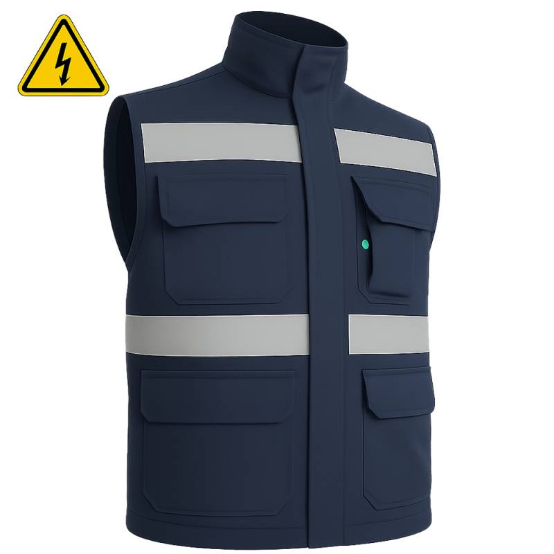 Chaleco Std Fr Reflectivo Fyrban Frc 7 Oz.navy Lakeland