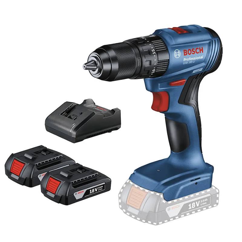 Atornillador A Bateria Gsb185Li C/ 2 Bat Y Cargador -- Bosch